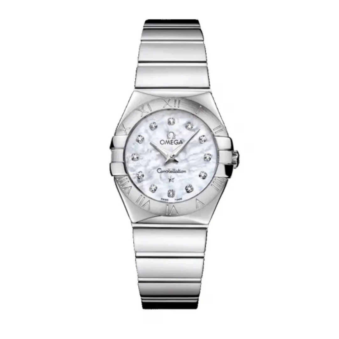99新 Omega/欧米茄 星座/全套/24mm女石英腕表/公价24400