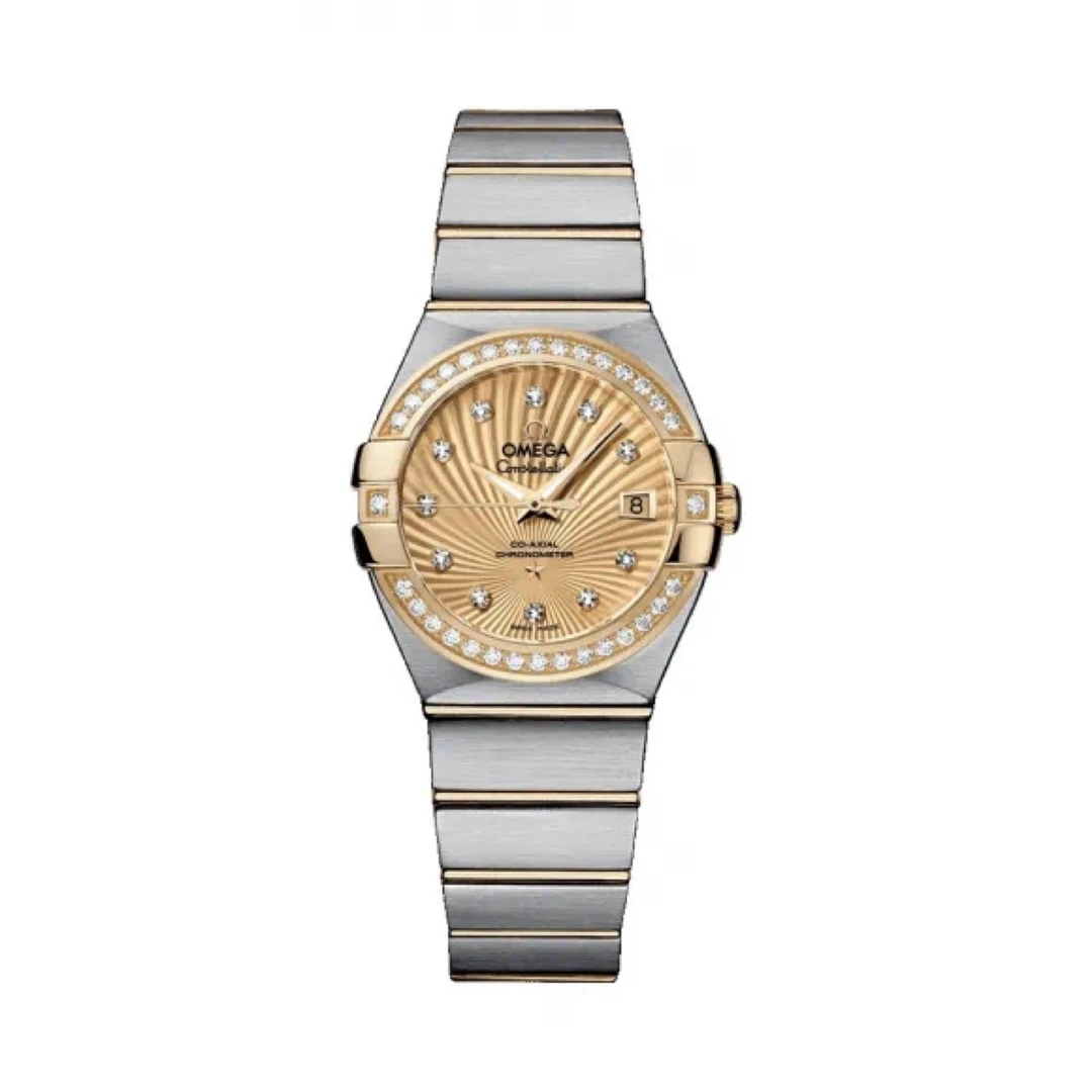 99新 Omega/欧米茄 星座全套/女士自动机械27mm/公价75400