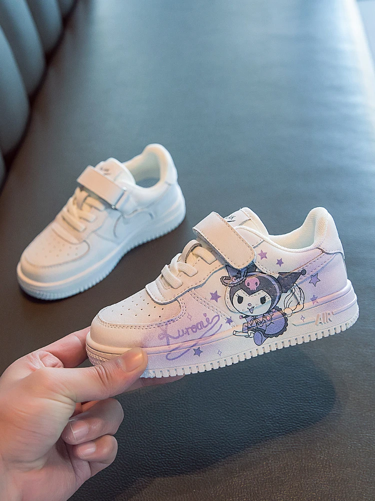 新品巴拉巴拉儿童小白鞋春季新款aj童鞋透气男童运动鞋真皮库洛米