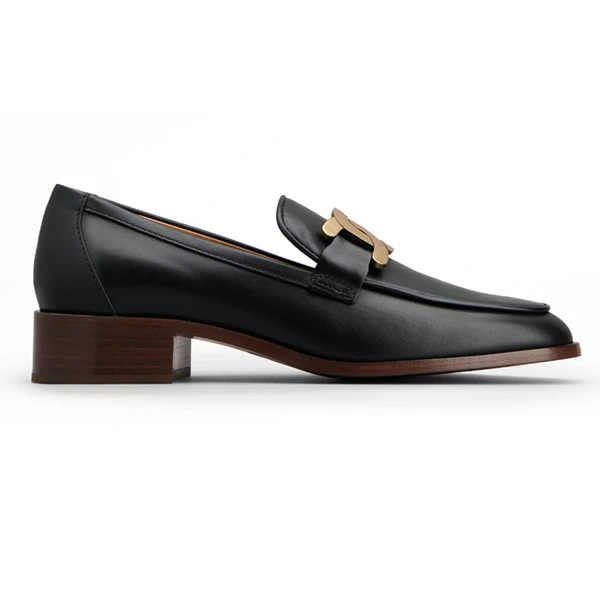 TODS/托德斯女士皮质时尚休闲乐福鞋经典款黑色 XXW28K0FR00GOC