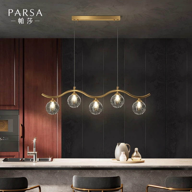帕莎 餐厅吊灯 全铜轻奢创意个性茶室吧台北欧现代简约吊线灯具