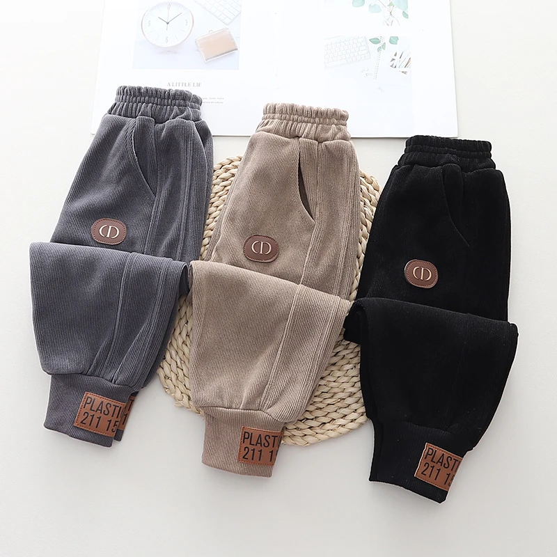童装男童裤子春秋款1-3岁儿童休闲长裤女童裤子宝宝灯芯绒裤婴儿
