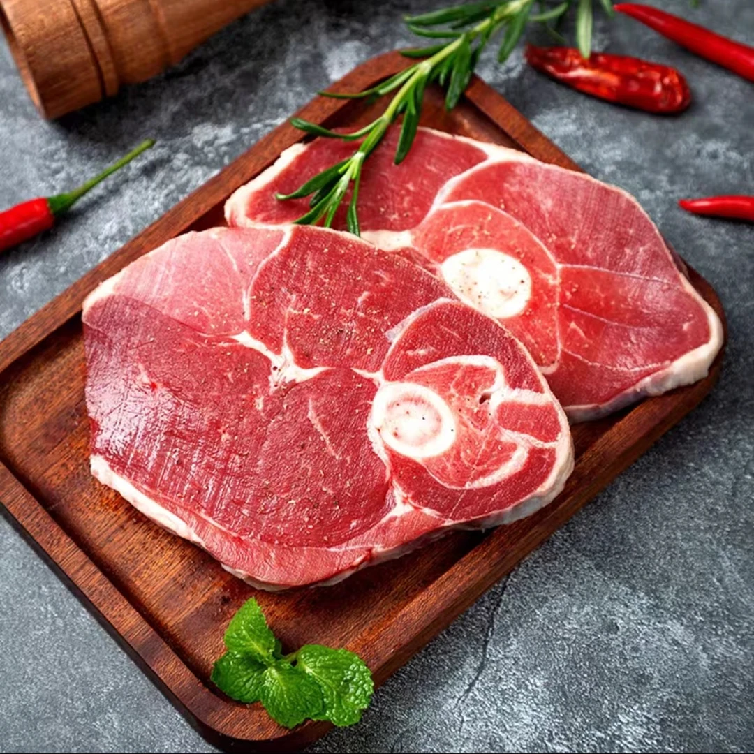 新鲜羊腿切块4斤羊腿棒整切带骨髓