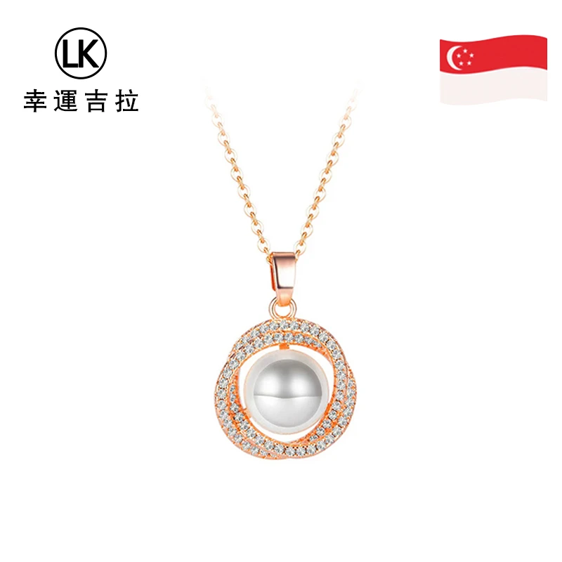 【新加坡设计师品牌】幸运吉拉圆环毛衣链【总店】