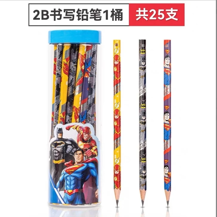 Deli/得力【叶生生专属】正义联盟桶装HB书写铅笔桶装25支