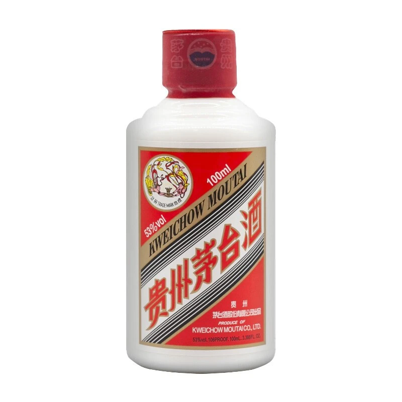 MOUTAI/茅台贵州飞天茅台小可爱小酒 酱香型白酒sc53度100ml