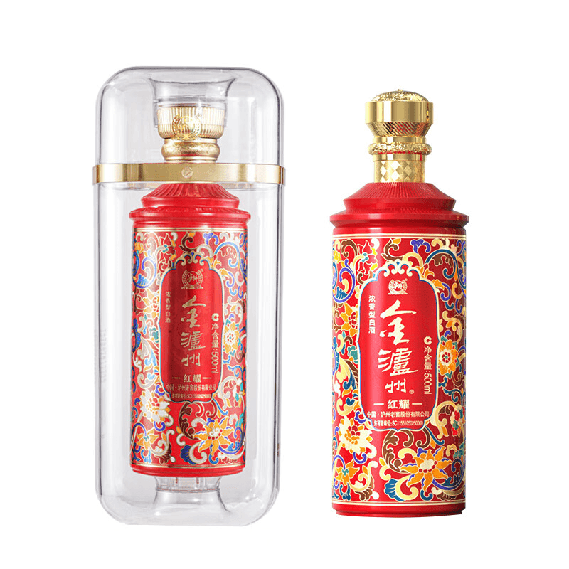金泸州52度浓香型白酒500ml