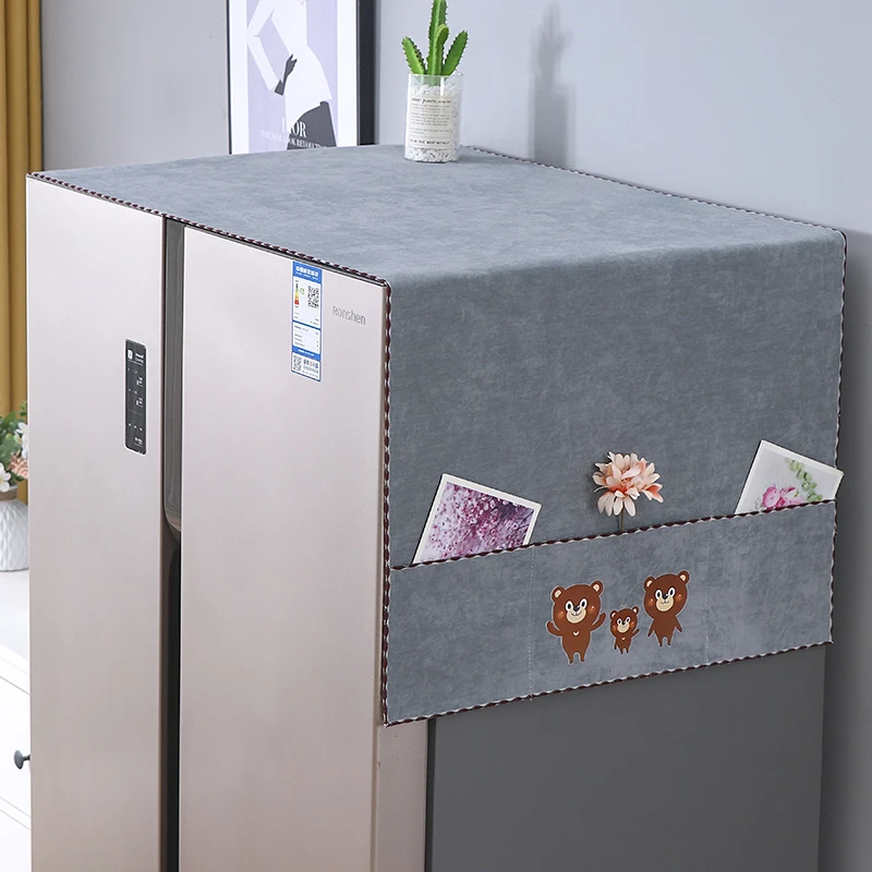 新款冰箱防尘罩防滑盖巾布单开门双开门对开门滚筒洗衣机万能盖巾