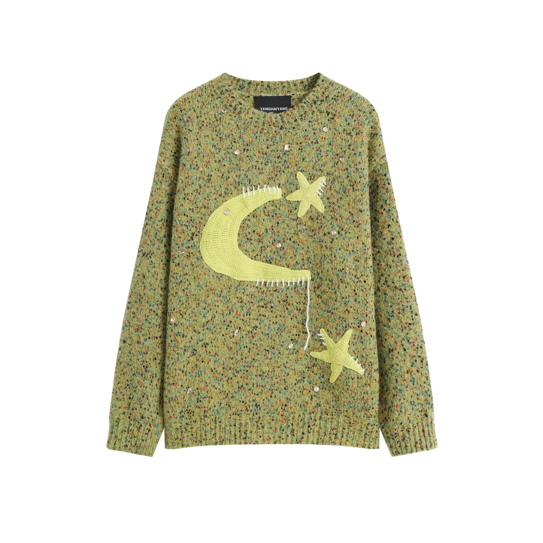 【妹妹专属】YANGHAIYANG 2024AW星星月亮毛织上衣