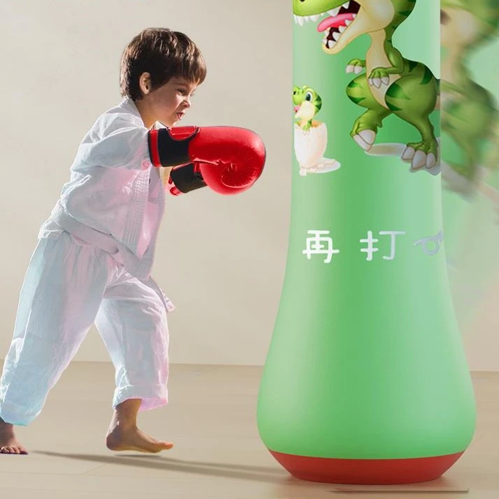 不倒翁拳击沙袋儿童加厚成人家用沙包充气拳击柱打拳训练器材解压