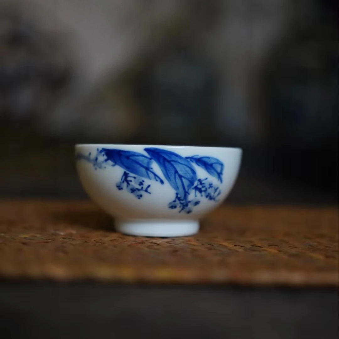 瑞和青花【新传统】青花浅口缸杯主人杯