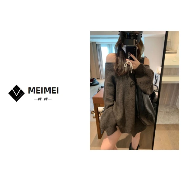 XMM.《露思同款毛衣》秋季新款时尚百搭洋气休闲小众长袖毛衣-7738