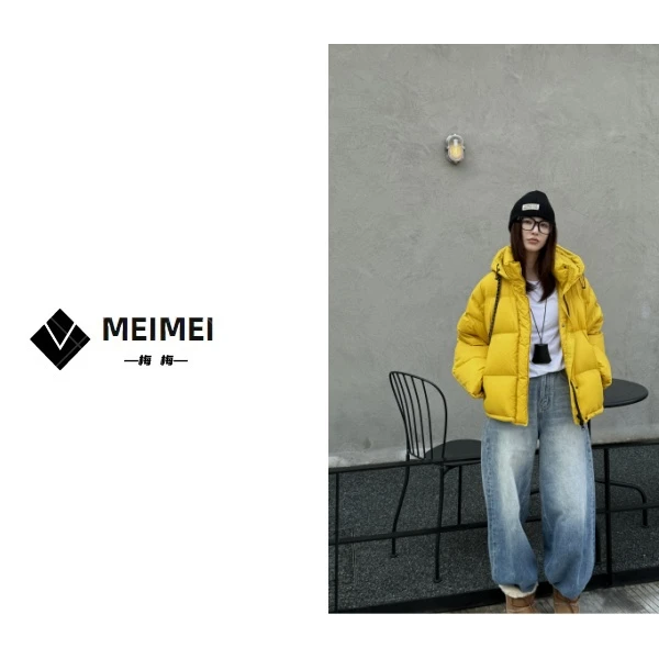 XMM.《泡芙云朵羽绒服》秋冬新款时尚百搭洋气休闲小众羽绒服-v006