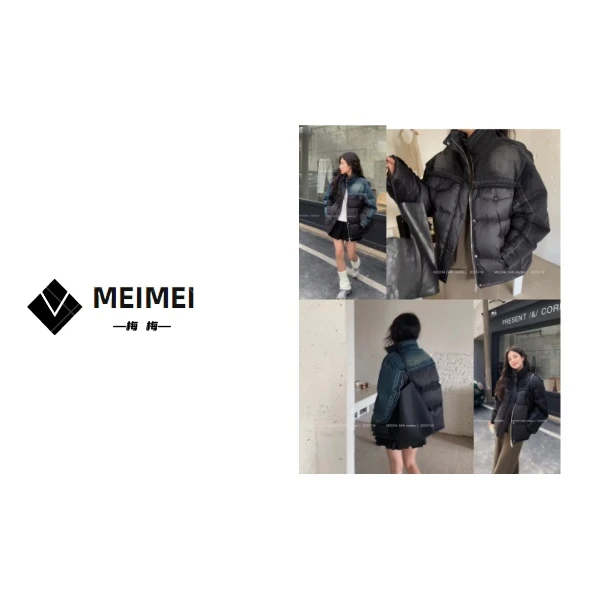 XMM.《牛仔拼接羽绒服》时尚休闲百搭冬季设计师保暖羽绒服-23-1267