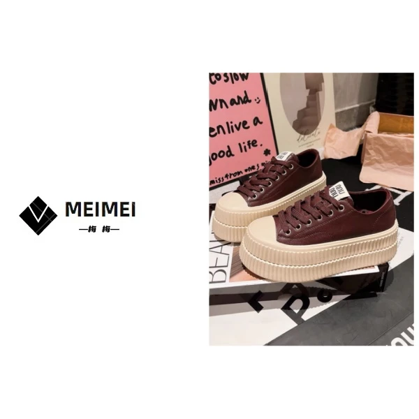 XMM.《厚底饼干鞋》秋冬新款时尚百搭洋气休闲厚底饼干鞋-53-68