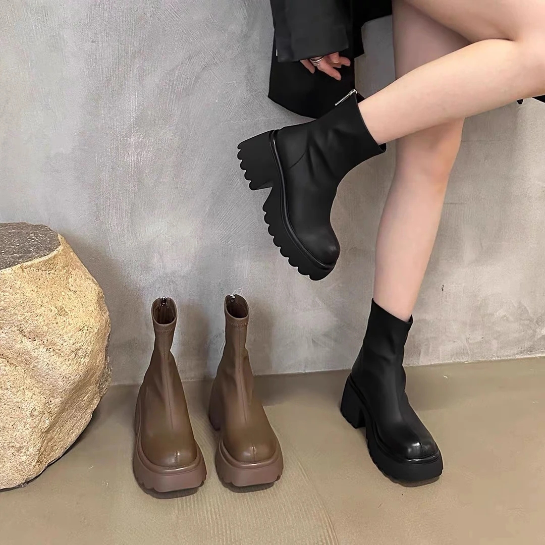 厚底百搭短靴73x3039/a/3102/j仓