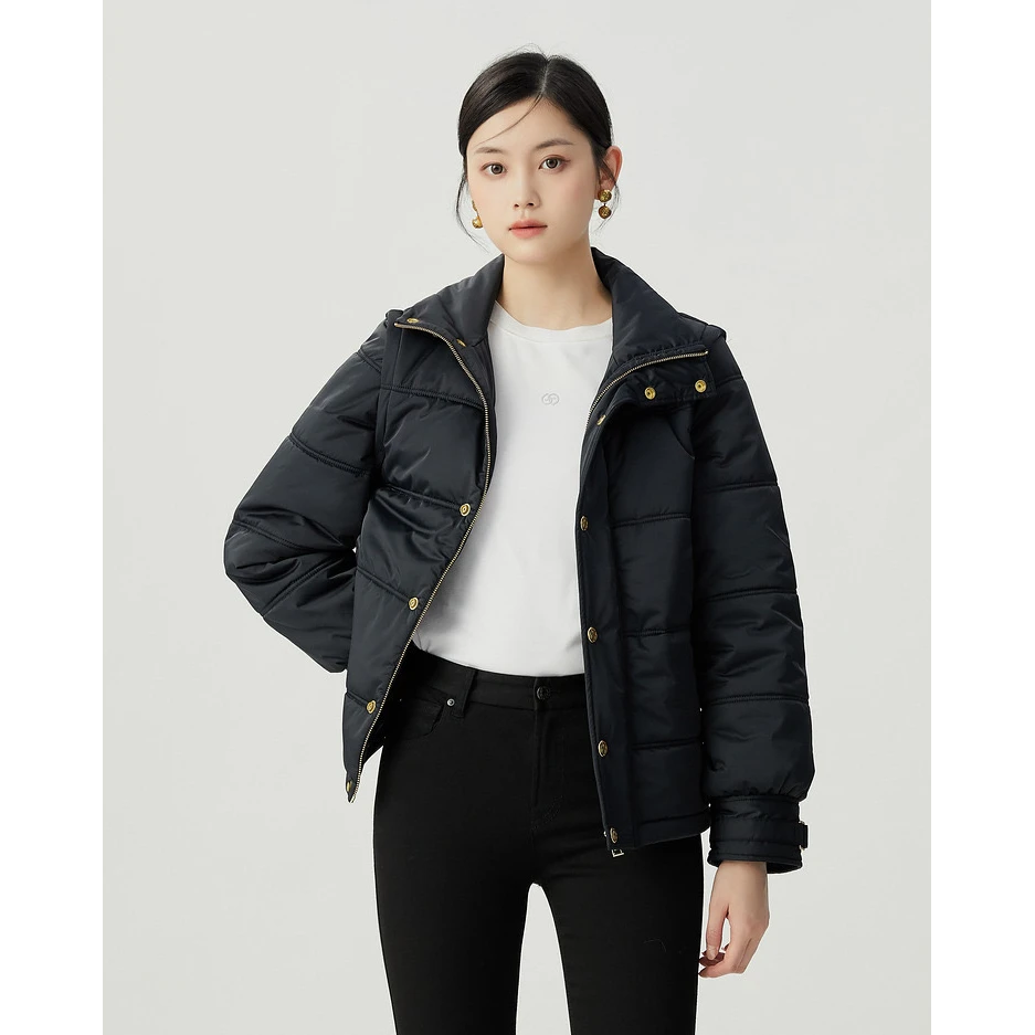 GIRDEAR/哥弟1400747新年保暖新雪丽高效暖绒可拆卸袖马甲棉服