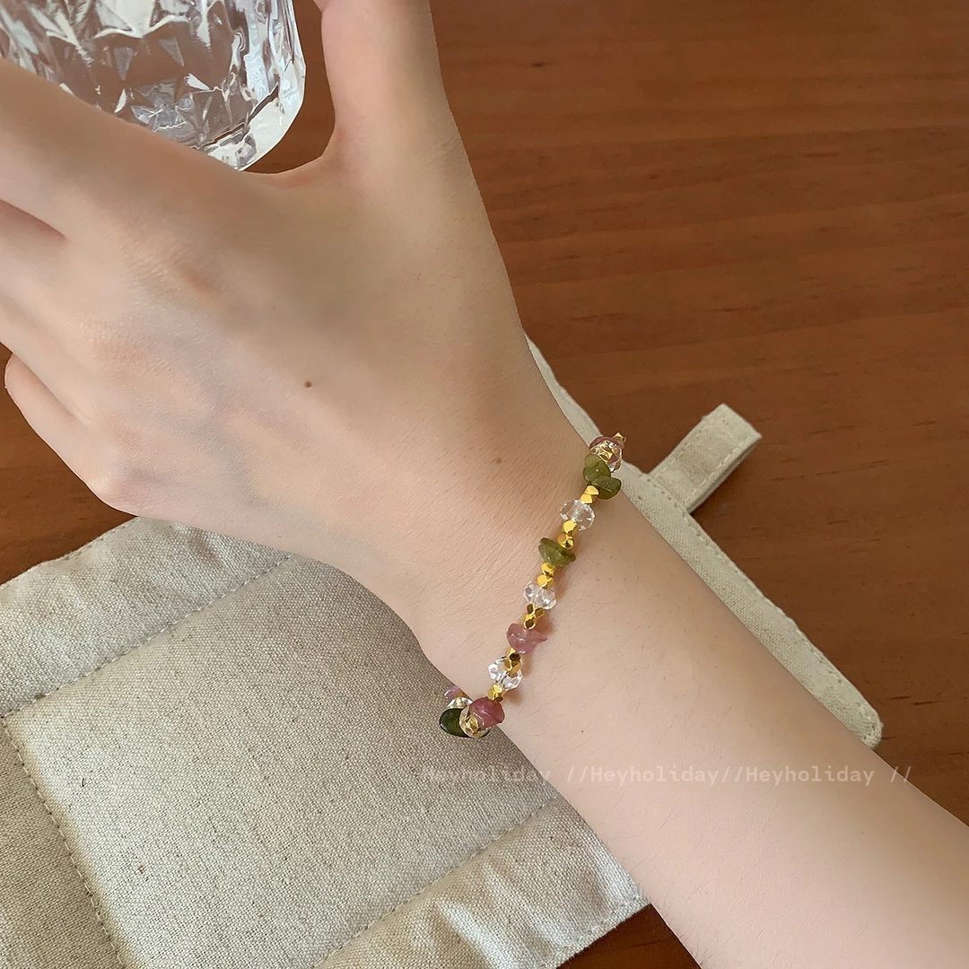 925银手链 【芭乐】 手链气质百搭简约甜美小众彩色 多样性发其一