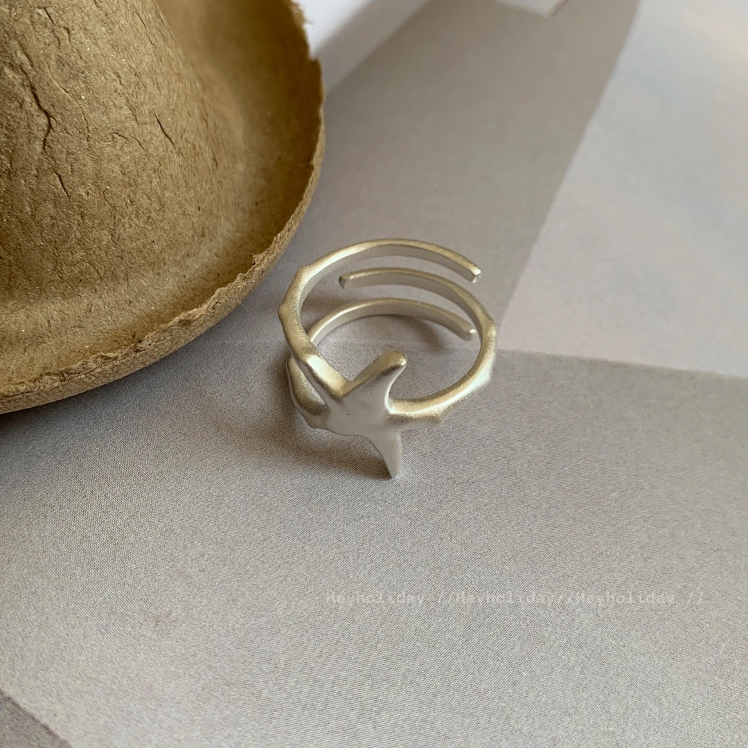 925银戒指 戒指百搭小众网红时尚简约复古