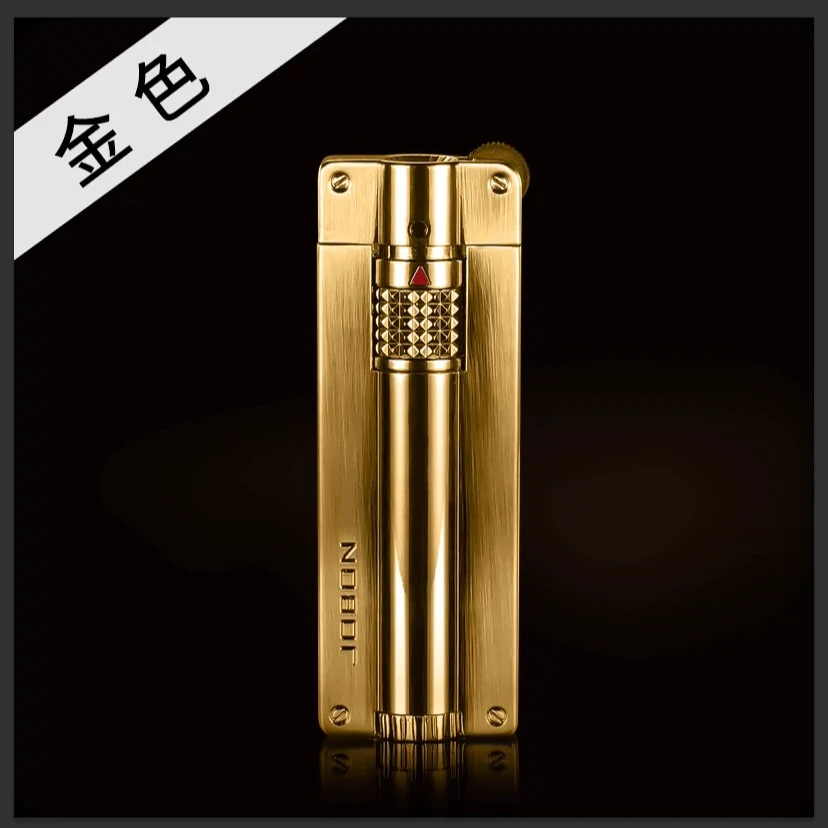 JOBON充气防风打火机复古砂轮直冲创意蓝焰