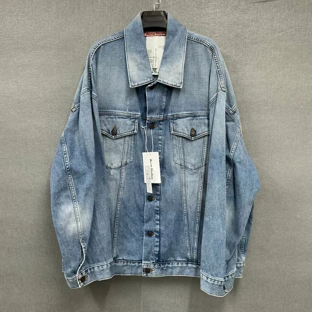 全新未使用 AcneStudios 24新款水洗做旧牛仔夹克外套 全新带吊