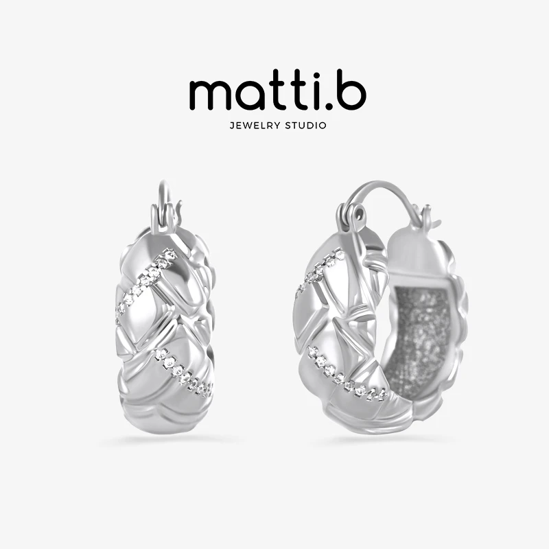 铜合金合成锆石耳饰 欧美轻奢高级感耳环女气质时尚简约耳扣1451