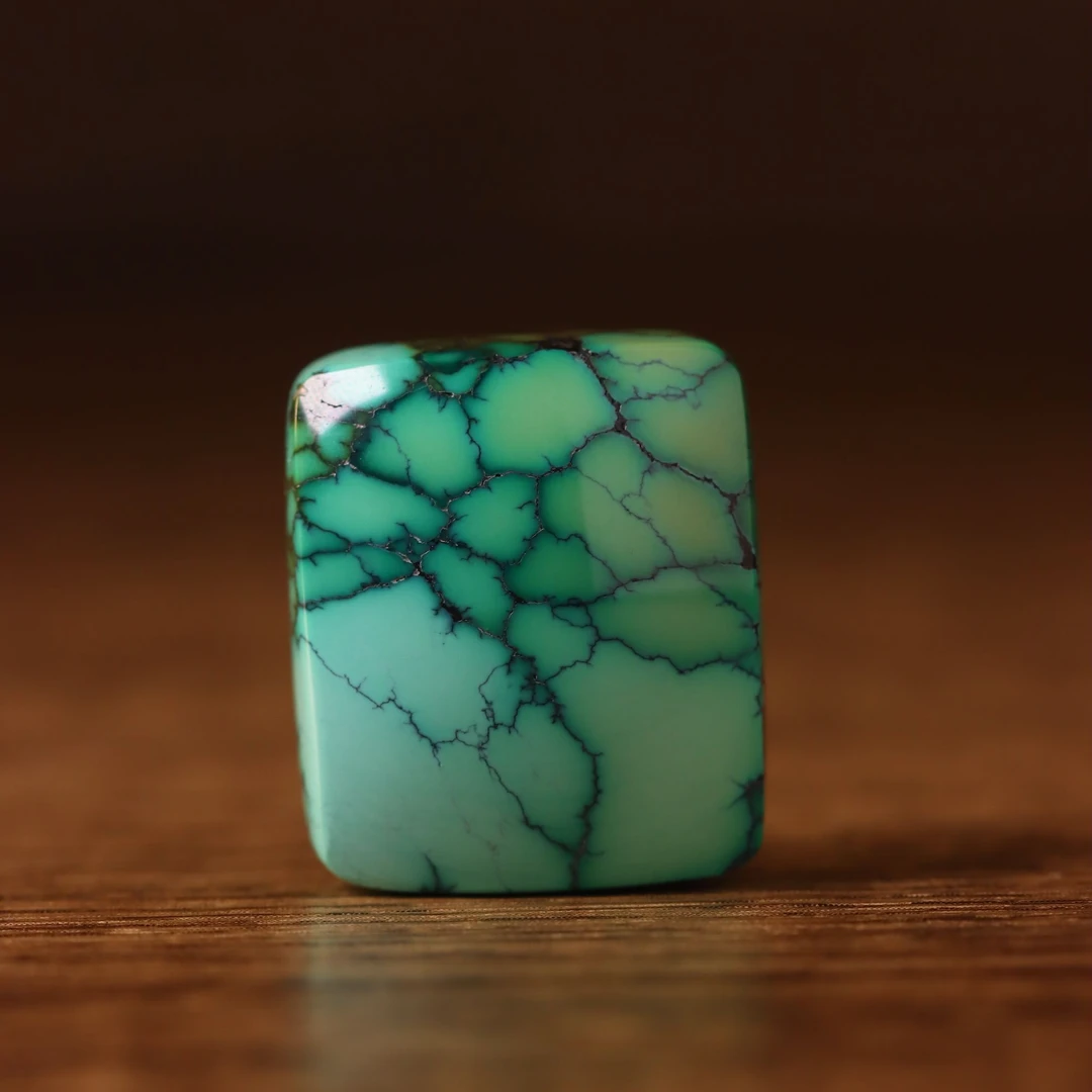 水草纹绿松石无事牌意境款