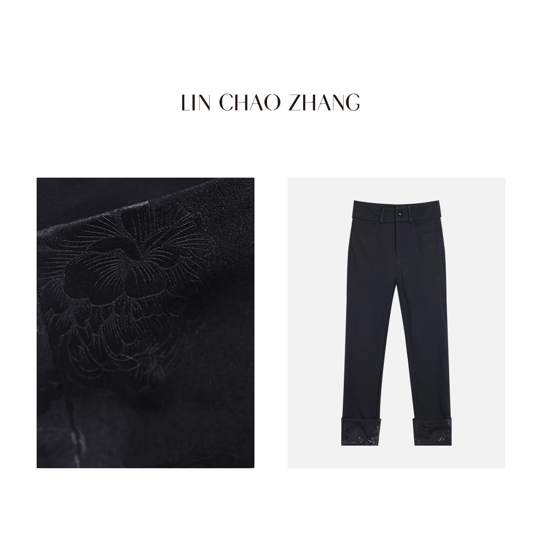 【芍药提花】加绒裤 LK230280