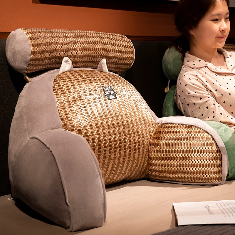 凉席床头靠垫软包大靠背靠枕躺枕玩手机床上沙发宿舍抱枕护腰枕头