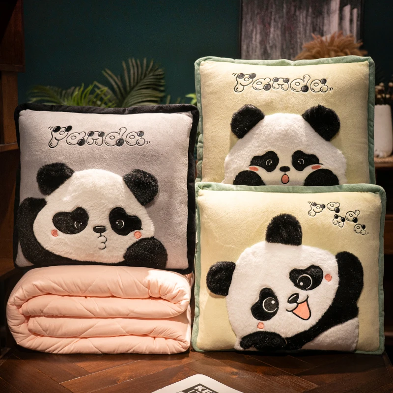 抱枕被子两用办公室靠垫午睡小枕头午休毯子二合一汽车载折叠靠枕