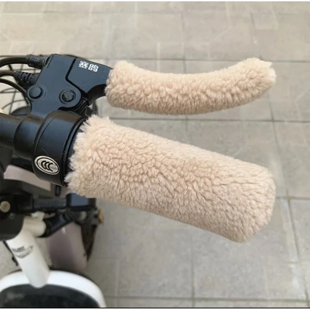 把套防滑护手三轮车通用新款冬季保暖防寒把套电动车摩托车仿毛绒