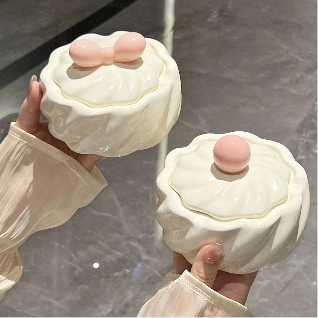 轻奢陶瓷烟灰缸防飞家用客厅高端摆件大气办公室烟缸高级欧风