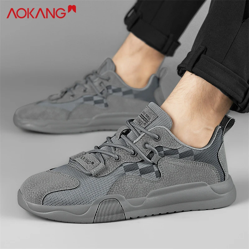 Aokang/奥康2025蛇年新款男士夏季网面休闲45大码百搭轻便网面鞋