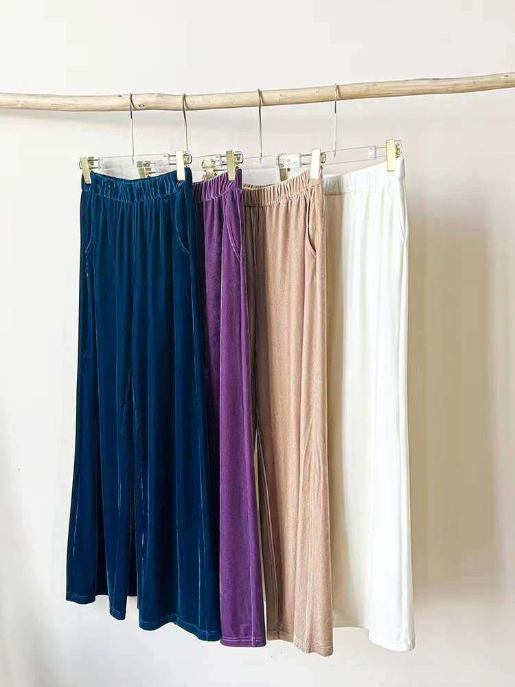 《晓君定制》2119秋季高腰新中式气质时尚百搭显瘦宽松垂感休闲裤