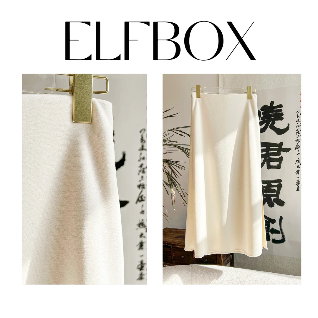 《晓君定制》3164冬季时尚休闲新中式气质复古高腰重工半身裙