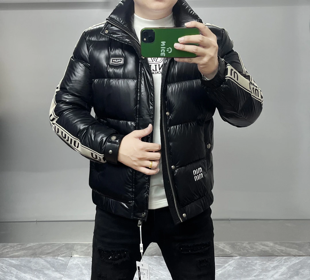 冬款潮流高品质男士轻奢休闲保暖时尚百搭立领高级个性羽绒服6633