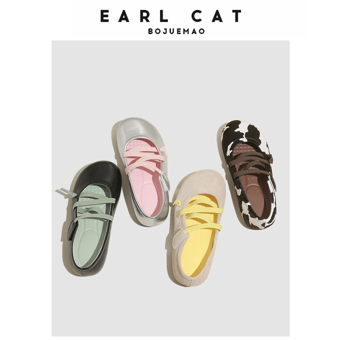 （清仓05）圆头平底玛丽珍鞋女2025年夏季新款学院风百搭春款女