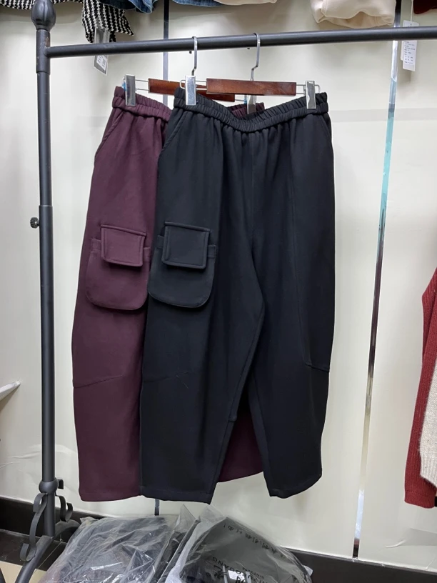 时尚百搭气质减龄休闲哈伦萝卜裤女显瘦束脚裤秋季新款