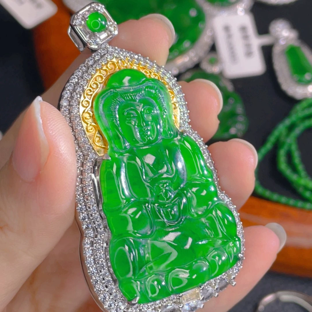 翡翠吊坠(不含链)未镶嵌崇****行