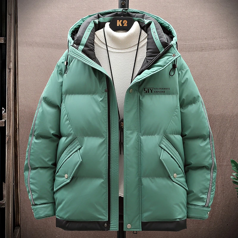 13青少年秋冬季外套男孩初中学生棉衣14加厚棉服15岁大童冬装帅气