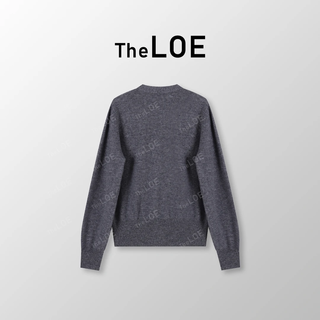 TheLOE/8.12[高智灰马球套装]百分羊毛 old money针织套#LE-3581