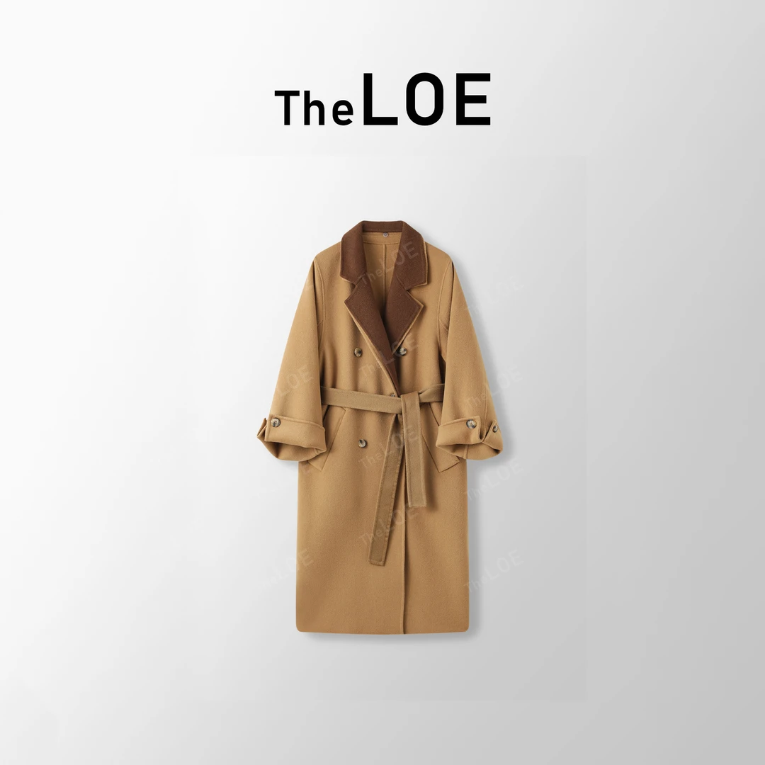 TheLOE/「金棕大衣」百分羊毛可拆卸两穿老钱大衣#LE-M092