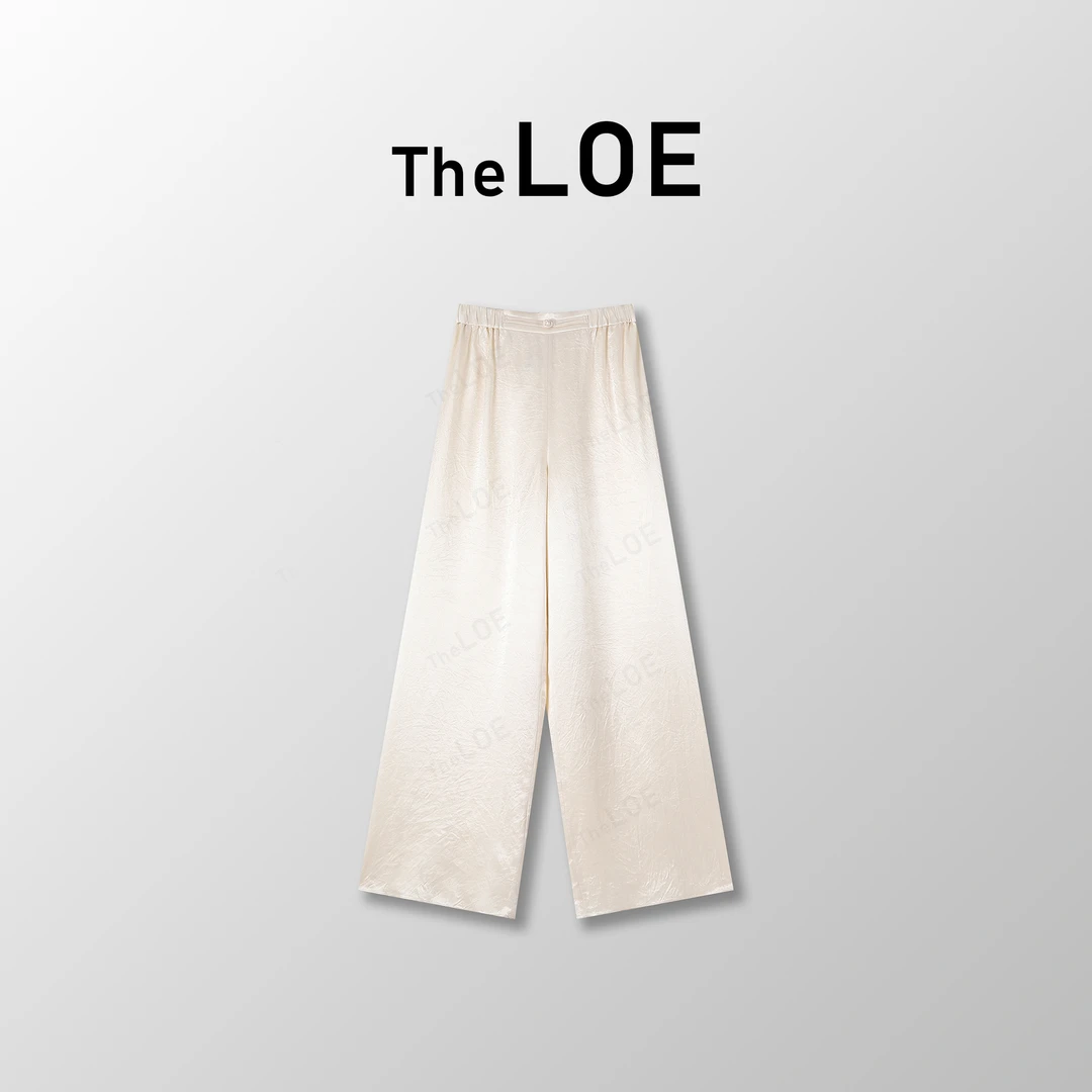 TheLOE/重磅醋酸新中式盘扣空气感长裤#03.12K-G1480