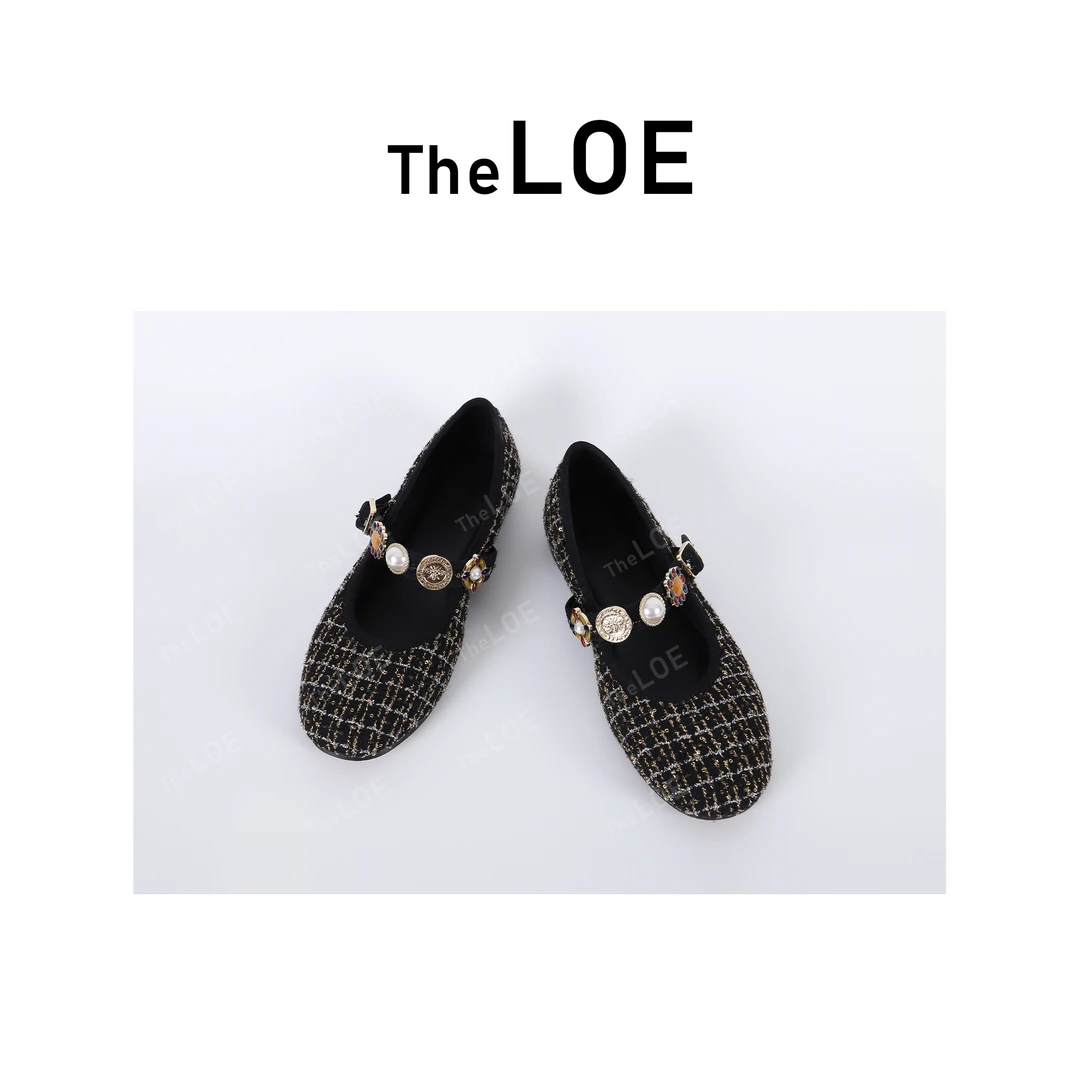 TheLOE/8.9真皮圆头小香风玛丽珍鞋#LE-0618-1