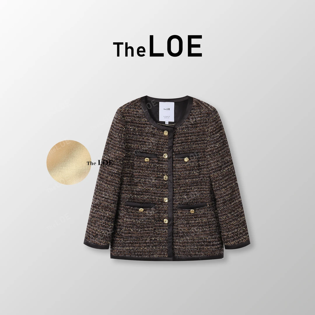 TheLOE/[午后戛纳] 定织绵羊毛 财阀千金感香风外套#08.30W-G2472