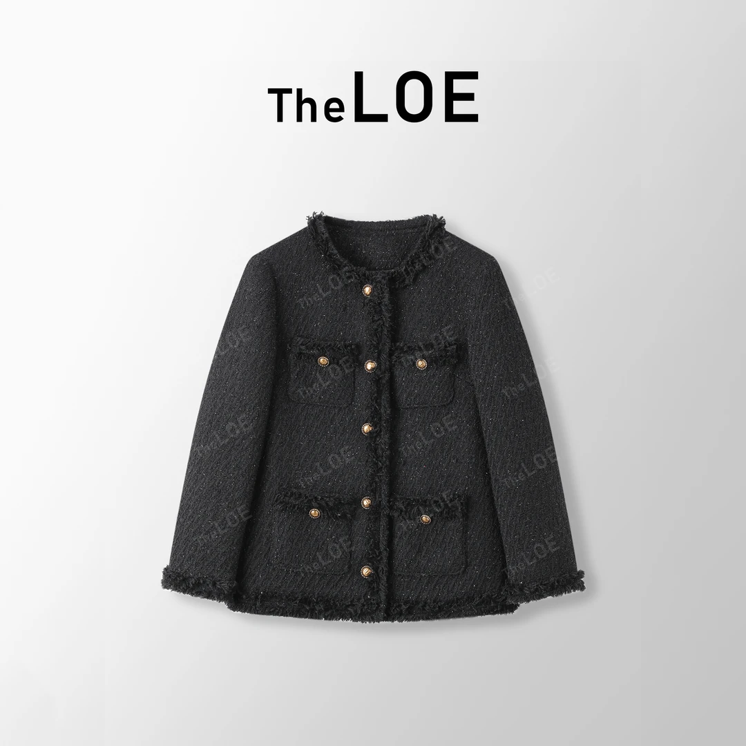 TheLOE/colombo定纺羊毛重工亮片 90白鹅绒{静奢香香}#LE-88375