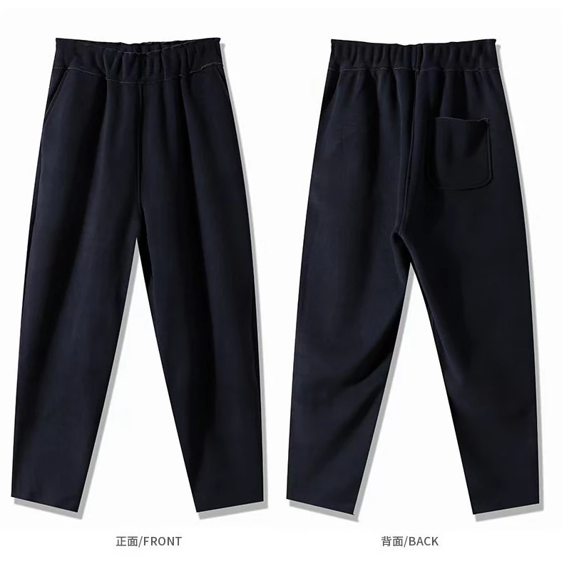 女秋冬重磅加绒加厚加肥大码宽松高弹柔软外穿保暖时尚防风裤