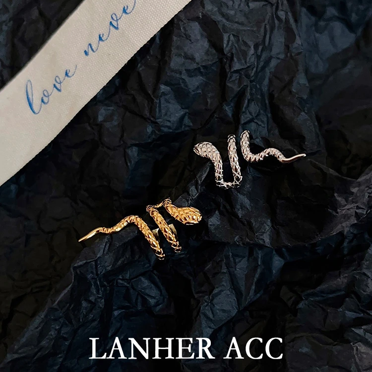 925银耳饰 【蛇姬】耳骨夹ins小众设计高级感耳夹个性百搭耳饰1061