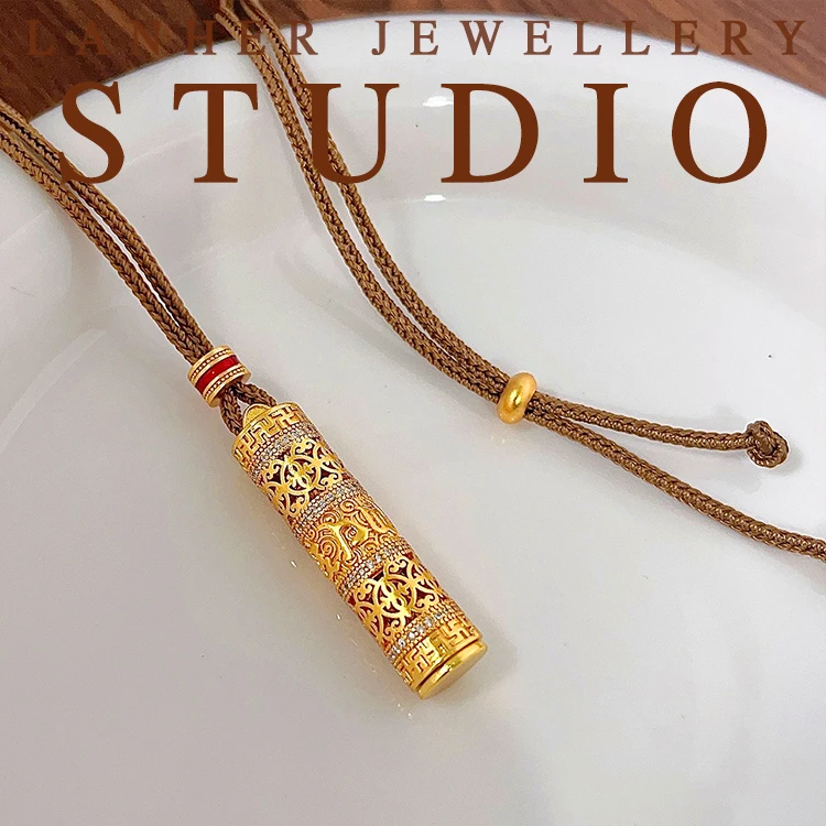 合金项链 【金刚杵】新中式古法新中式毛衣链轻奢设计感项链X188