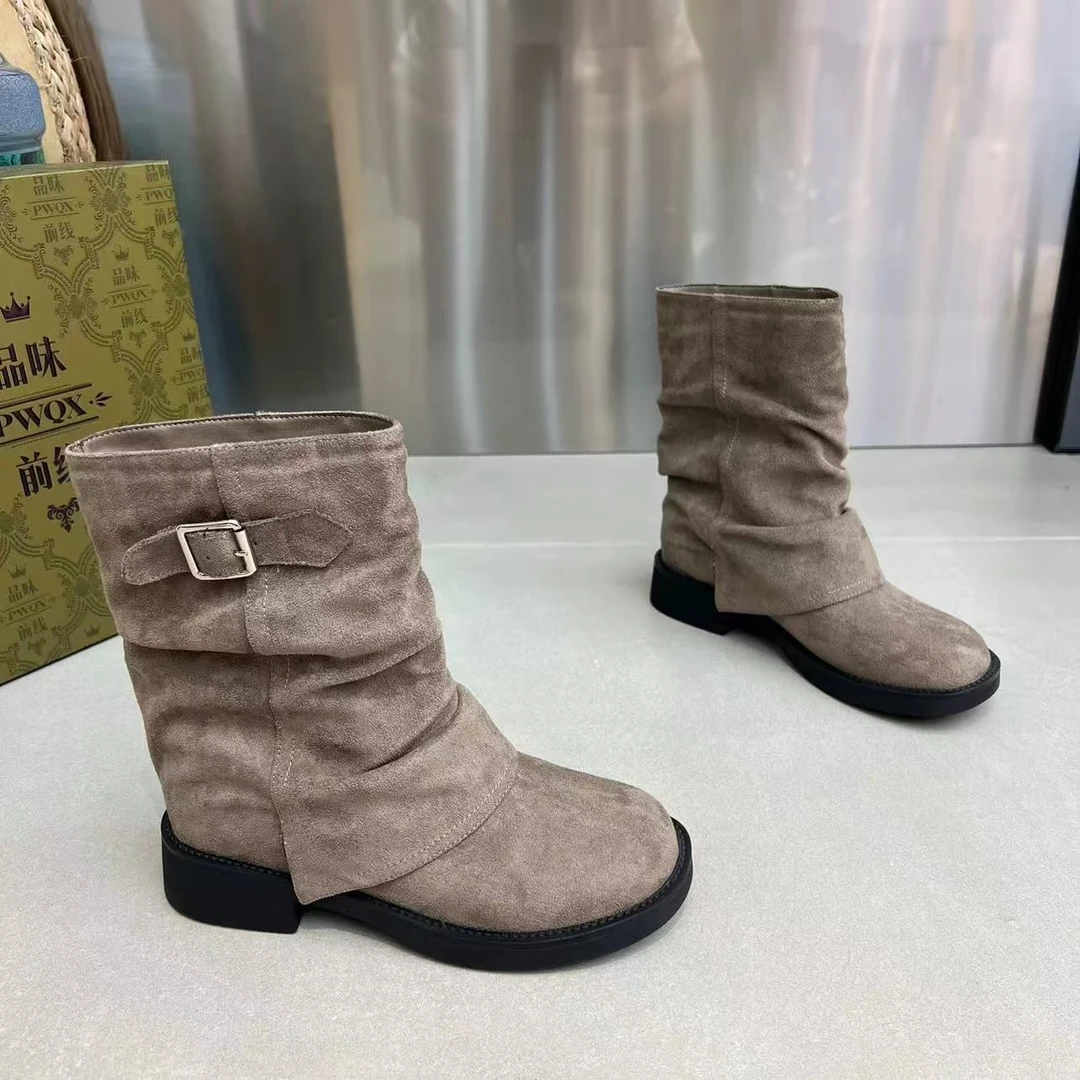 2024秋冬新款气质百搭潮流女款[二棉]短靴A/CC/0732